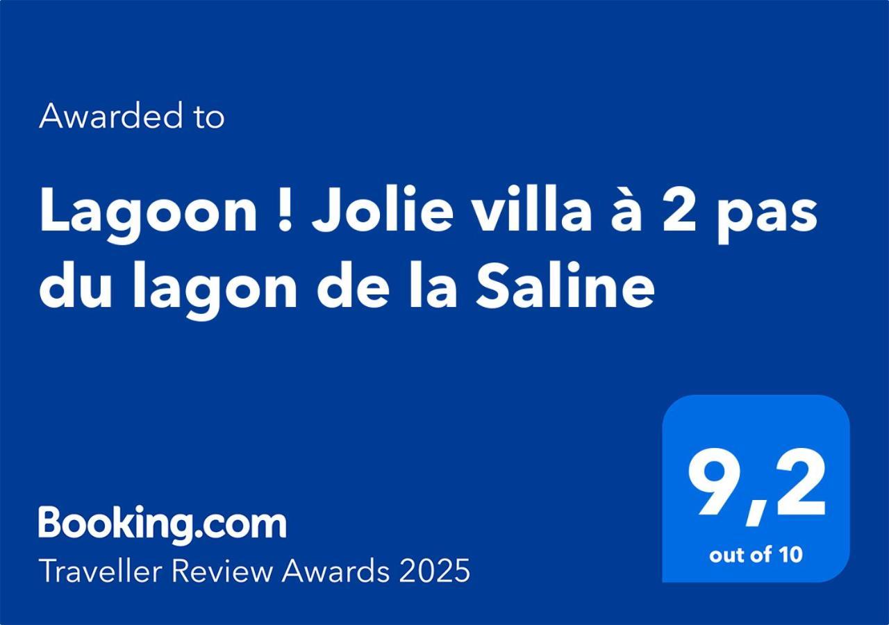 Lagoon ! Jolie Villa A 2 Pas Du Lagon De La Saline Exterior photo